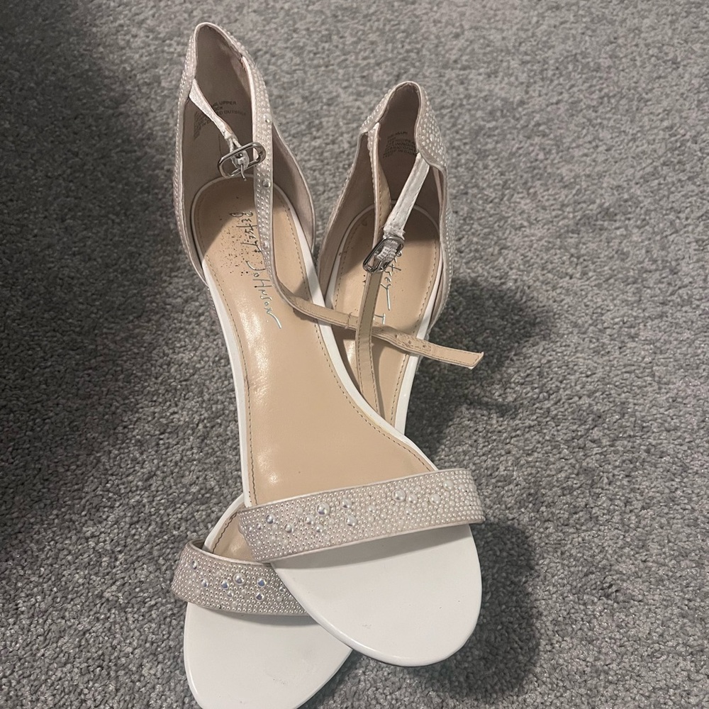 Betsey Johnson pearl block heels